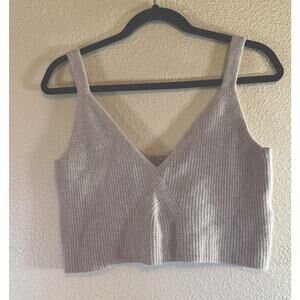 J.Crew Size XL Cashmere-Blend Sweater Tank Top Beige